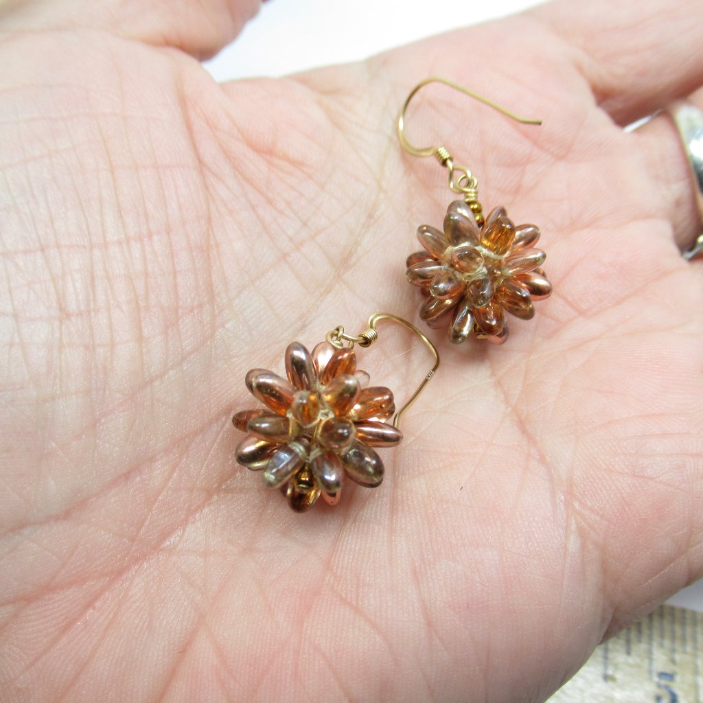 Spiked Beaded Bead Earrings 35$